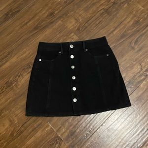 American Eagle Black Jean Skirt